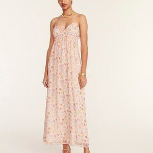 J. Crew Liberty Fabrics Open Back Silk Dress in Garden of Life Size 12 NWT